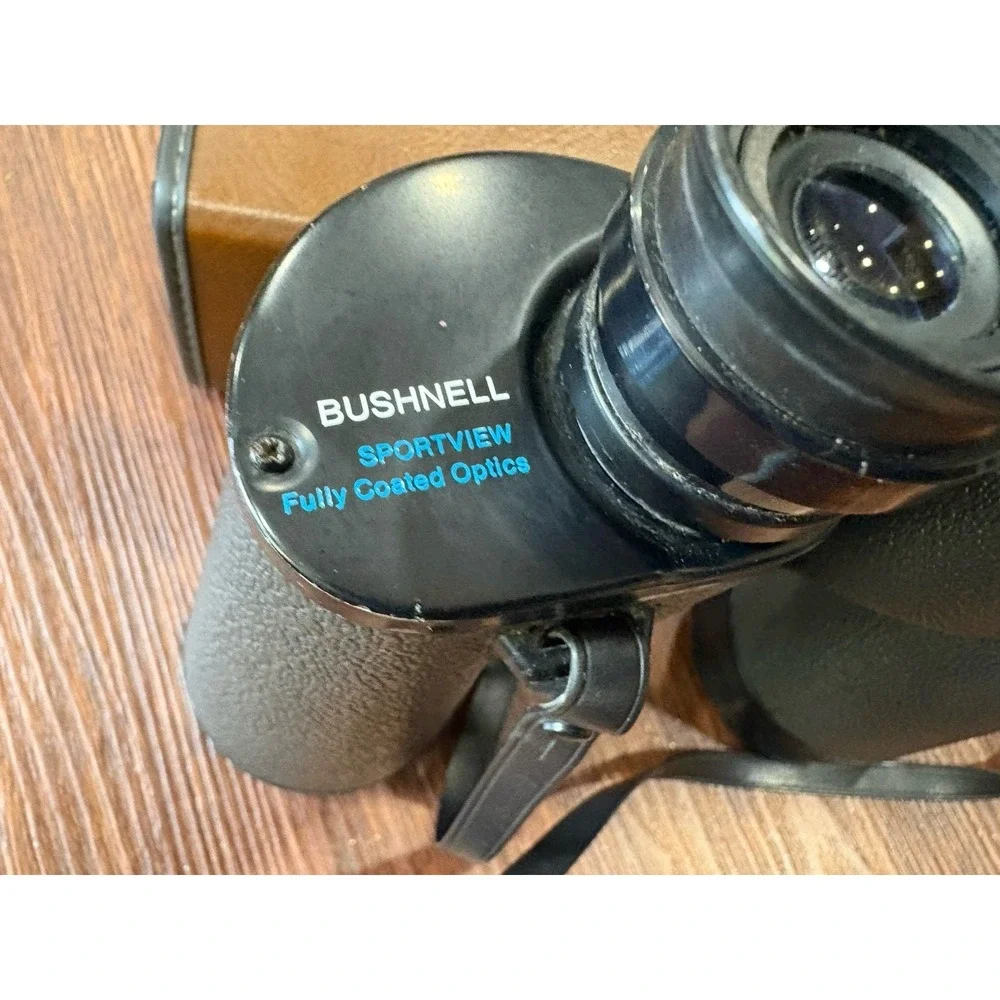Vintage‎ Bushnell Insta-Focus 10x50 Binoculars 367 ft at 1000 yds Case & Strap